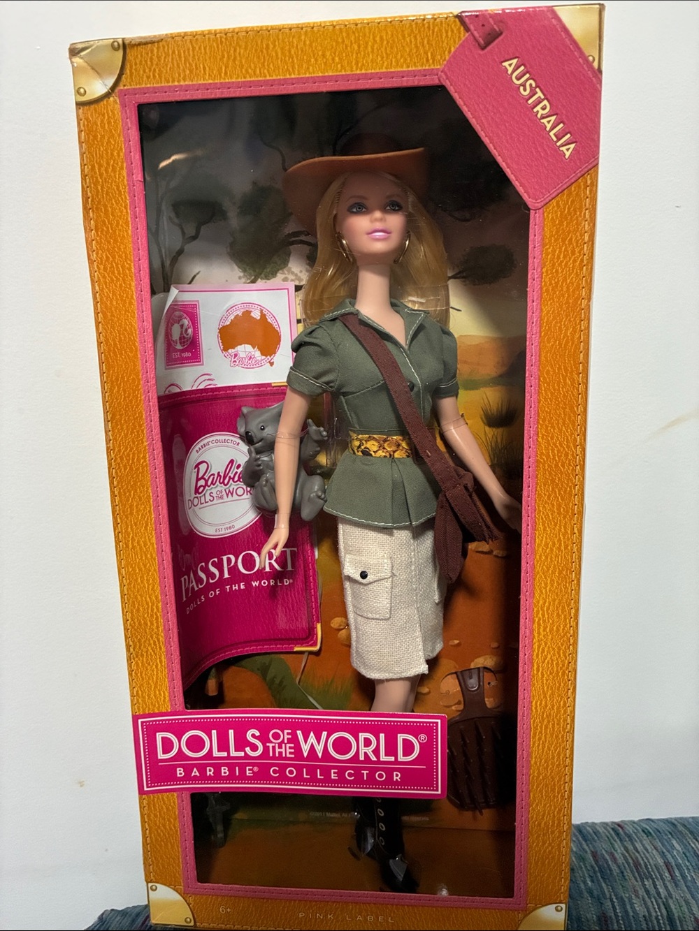 Barbie Dolls of the World Australia — Olive, Cream & Brown Outfit